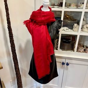 Authentic Louis Vuitton Silk & Wool Monogram Scarf